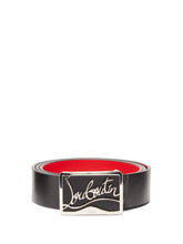 Charger l'image dans la galerie, Ceinture en cuir à plaque logo Ricky
