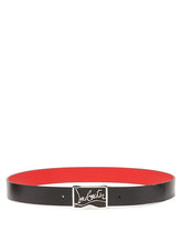 Charger l'image dans la galerie, Ceinture en cuir à plaque logo Ricky
